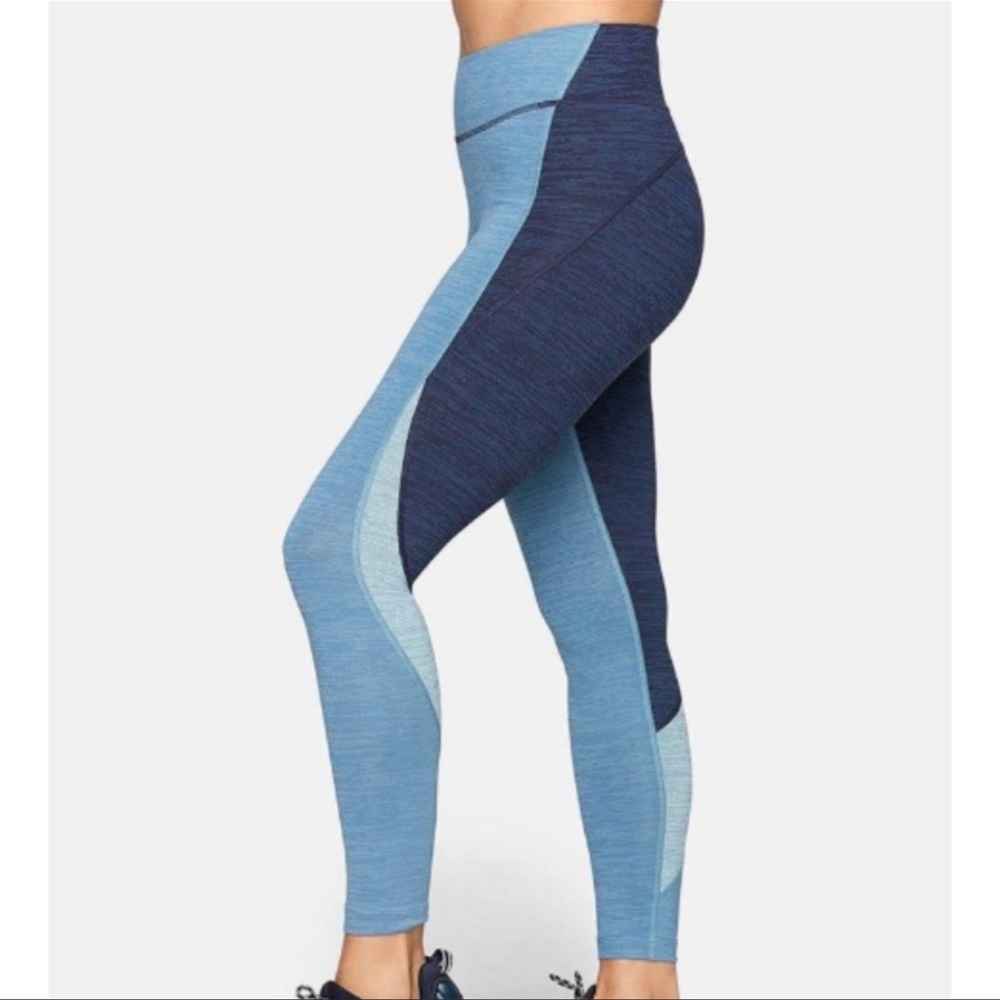 Outdoor Voices TechSweat Zoom Core Leggings 7/8 Multicolored Blue